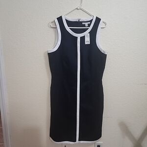 Banana Republic Stretch Dress Navy Blue Women's Size 14.